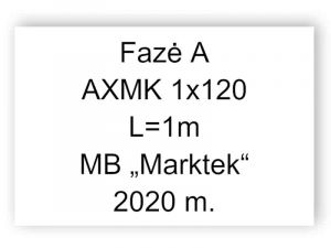 0,4 kV kabeliai Transformatoriaus fazėms