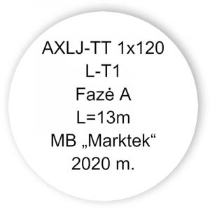 10 kV kabeliai Transformatoriaus fazėms